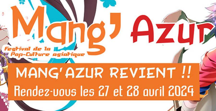 Affiche Mang'Azur 2024 - 17ème édition du salon de la culture Japonaise