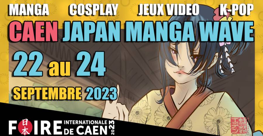 Affiche Japan Manga Wave Caen 2023