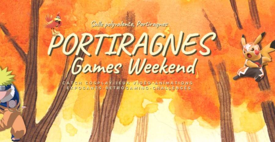 Affiche Portiragnes Games Weekend 2023