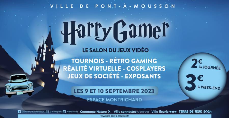 Affiche Salon du jeu vidéo - Harry Gamer