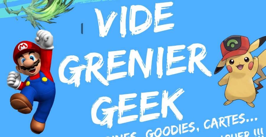 Affiche Vide Grenier Geek de Rousson