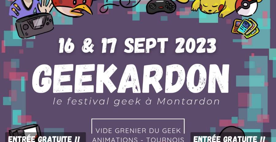 Affiche Geekardon - festival Geek de Montardon