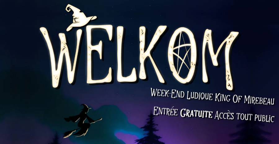Affiche Welkom - week-end ludique