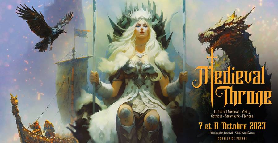 Affiche Festival Medieval Throne 2023 Affiche Festival Medieval Throne 2023