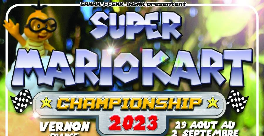 Affiche Championnat du Monde de Super Mario Kart 2023