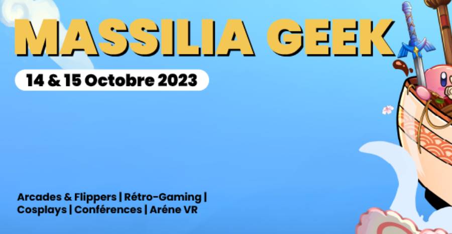 Affiche Massilia Geek 2023 - 3ème édition