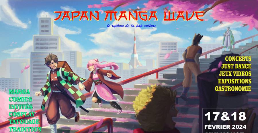 Affiche Japan Manga Wave Mulhouse