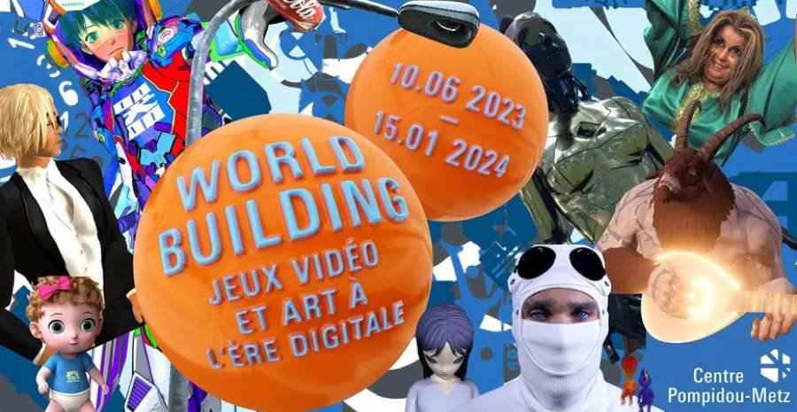 Affiche Worldbuilding - Jeux vidéo et art à l'ère digitale