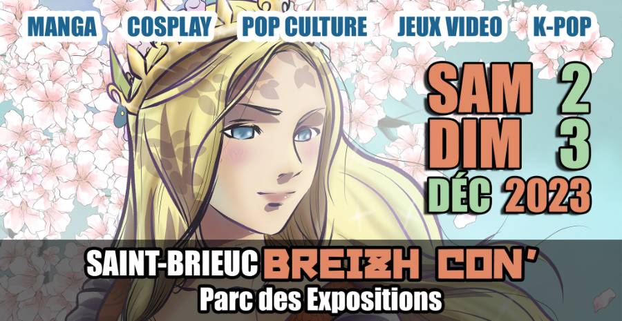 Affiche Saint-Brieuc Breizh Con 2023
