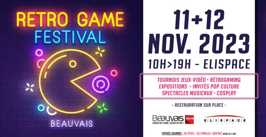 Affiche Retro Game Festival Beauvais