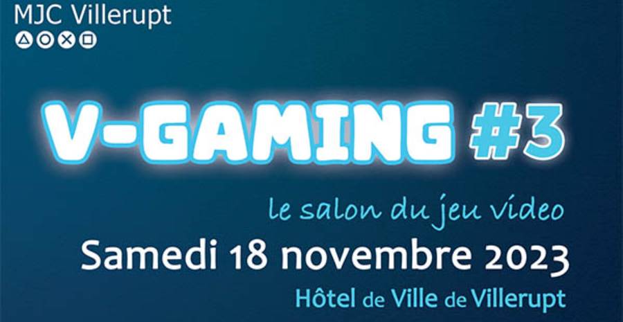 Affiche Salon du jeu vidéo Vgaming