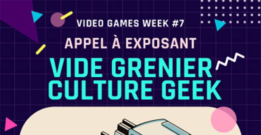 Affiche Vide Grenier Culture Geek 2023
