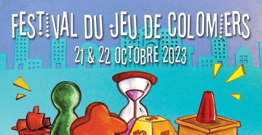 Affiche Festival du jeu de Colomiers 2023