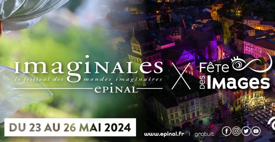 Affiche Les Imaginales Epinal 2024 - 23ème édition du festival des mondes imaginaires
