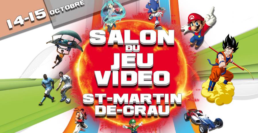 Affiche Salon du Jeu Vidéo de Saint Martin de Crau 2023 - 7ème édition