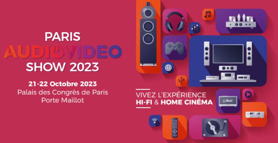 Affiche Paris Audio Vidéo Show 2023
