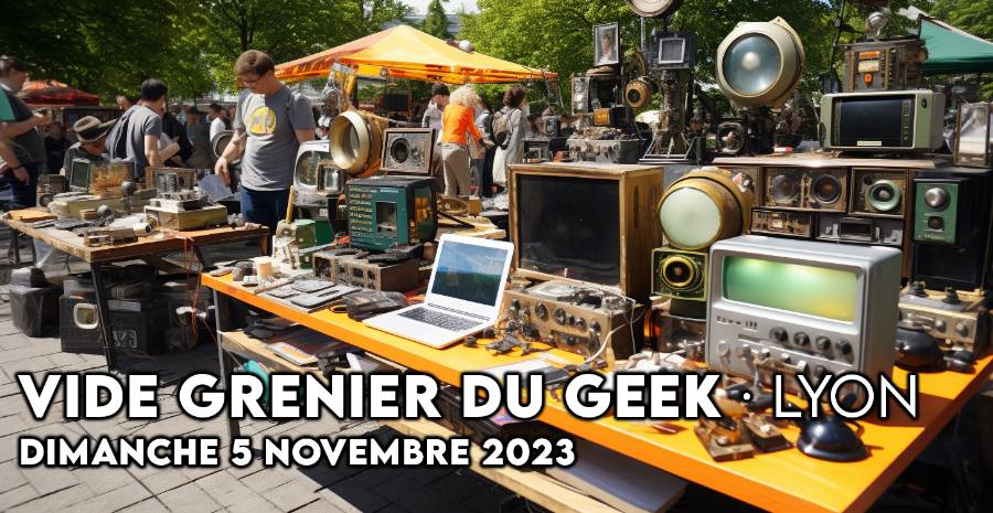 Affiche Vide Grenier du Geek Lyon 2023 - 21ème édition