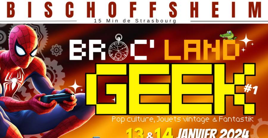 Affiche Broc'land GEEK - Bischoffsheim 2024 Affiche Broc'land GEEK - Bischoffsheim 2024