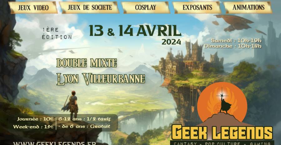 Affiche Geek Legends - Lyon Villeurbanne