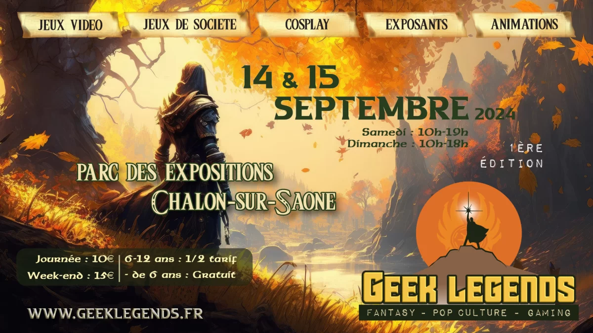 Affiche Geek Legends - Châlon-sur-Saône