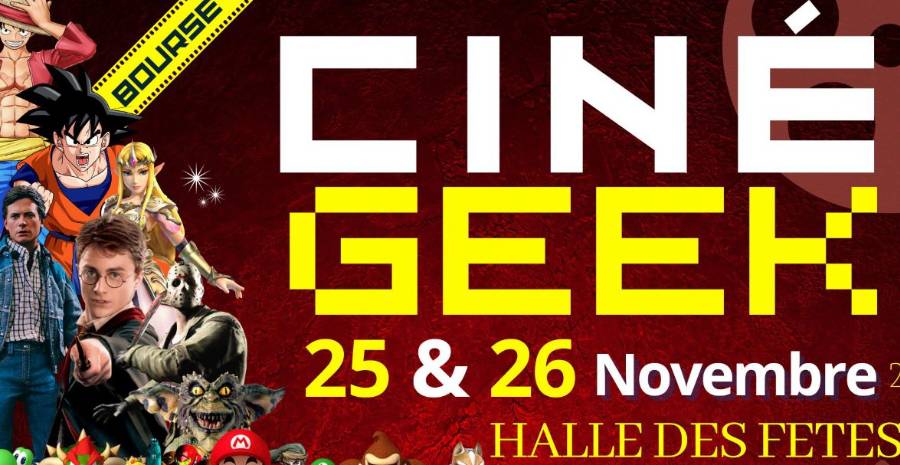 Affiche Ciné Geek - brocante des vinyles et jeux rétro Affiche Ciné Geek - brocante des vinyles et jeux rétro