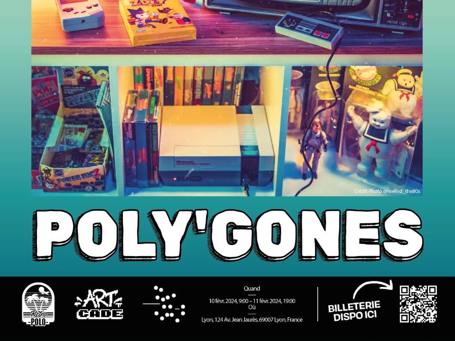 Affiche Poly'Gones - Convention Retrogaming