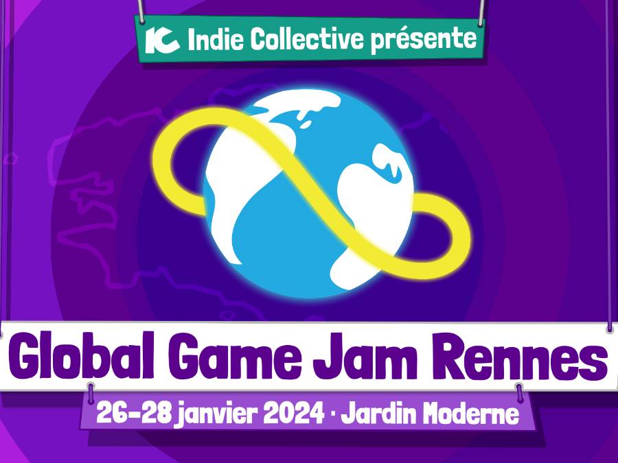 Affiche Global Game Jam Rennes 2024