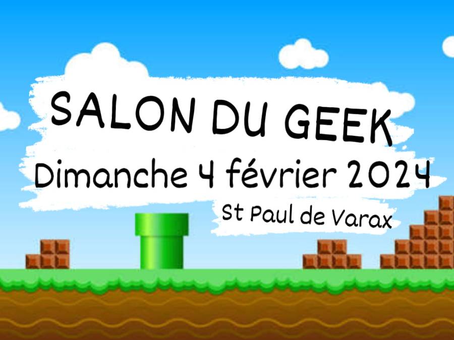 Affiche Vide Grenier Geek de Saint Paul de Varax