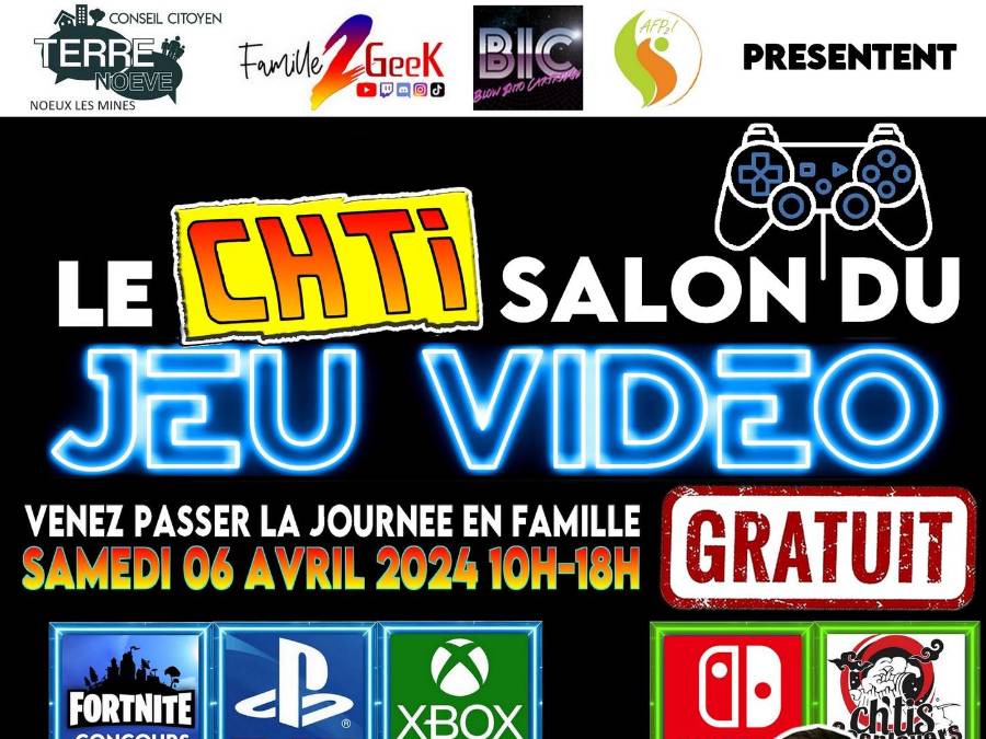 Affiche Le Chti Salon du Jeu Vidéo