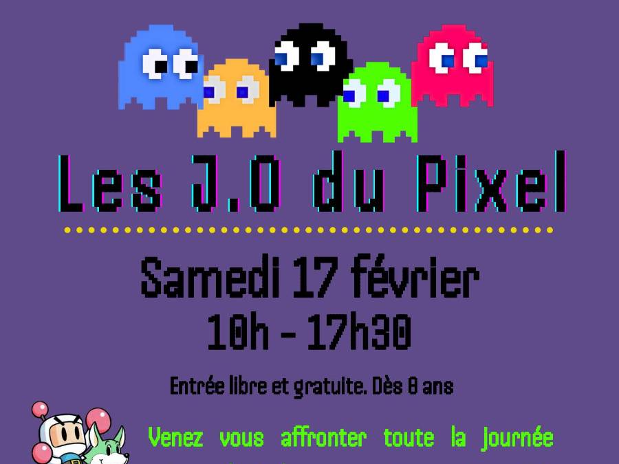 Affiche Les J.O du Pixel