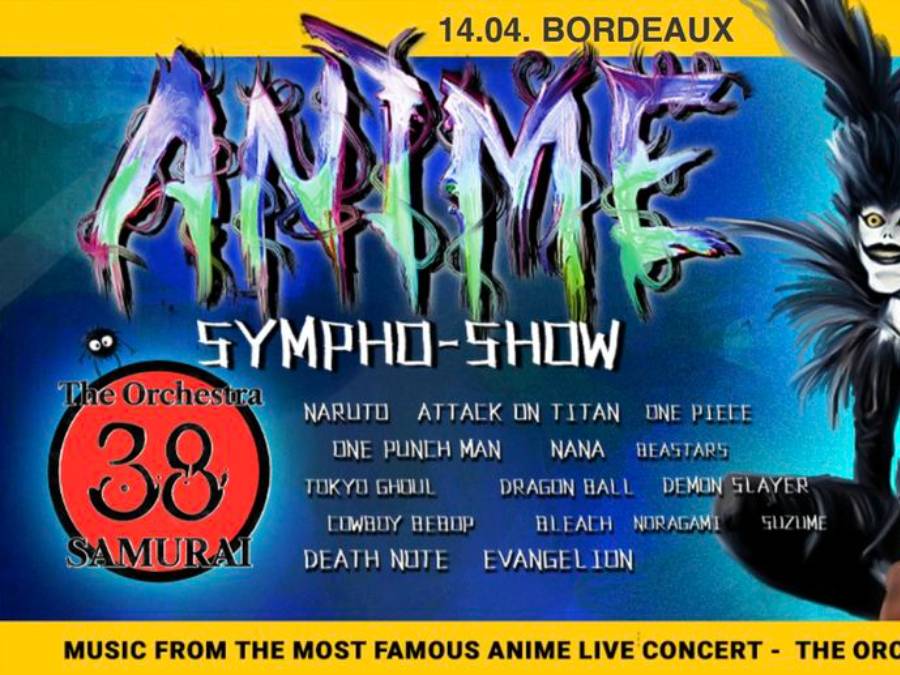 Affiche Animé Sympho-Show Bordeaux - concert animation japonaise