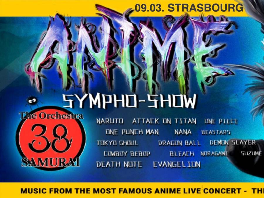 Affiche Animé Sympho-Show Strasbourg - concert animation japonaise