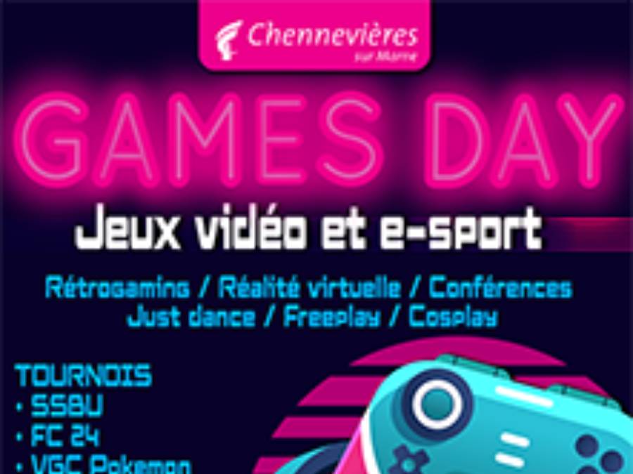 Affiche Games'day 2024 - journée jeux vidéo