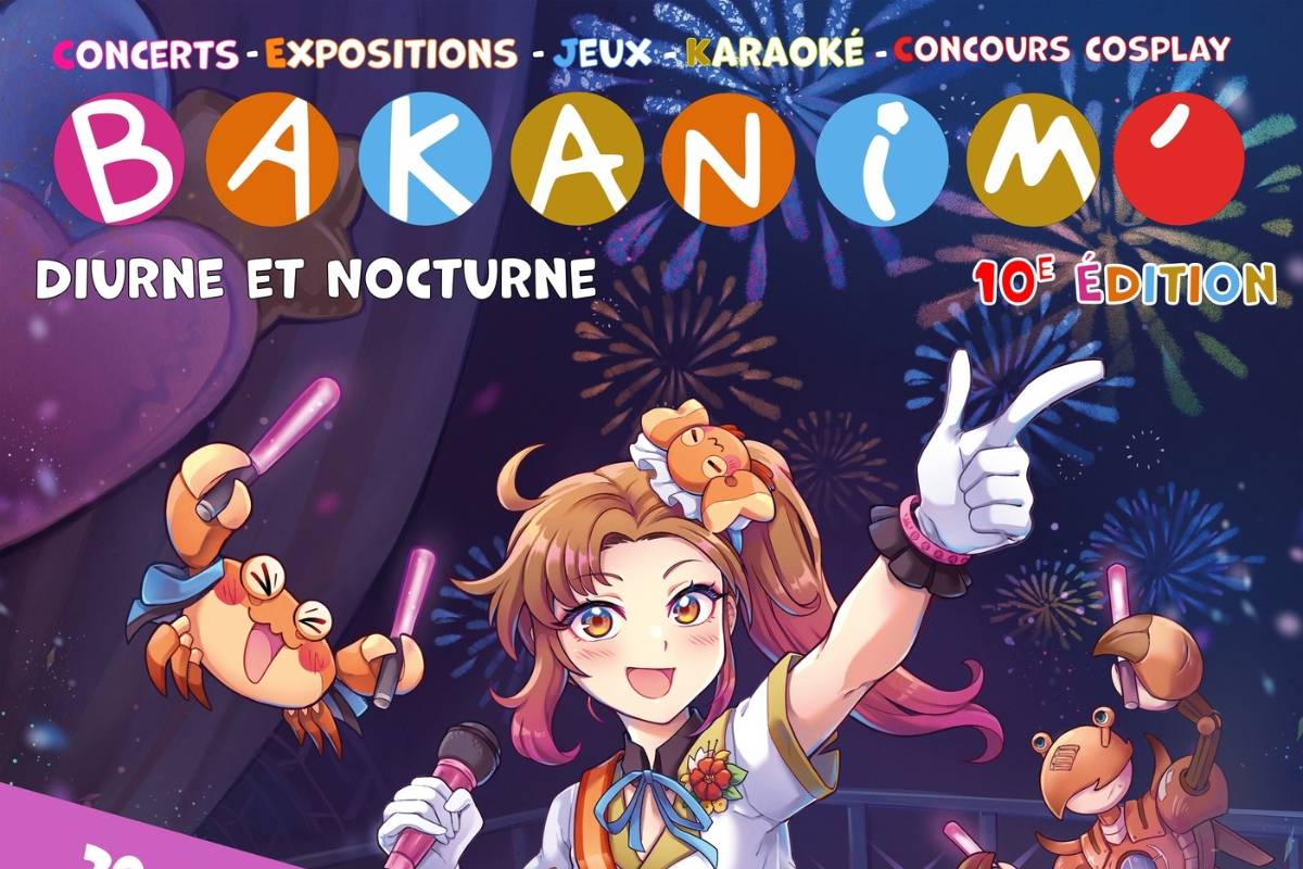 Affiche Bakanim 2024 - 10ème convention de la pop culture japonaise