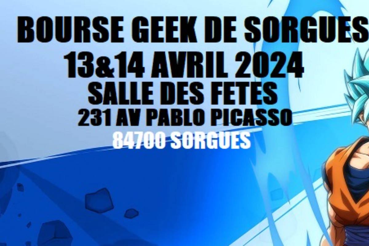 Affiche Bourse Geek de Sorgues 2024 - 9ème édition