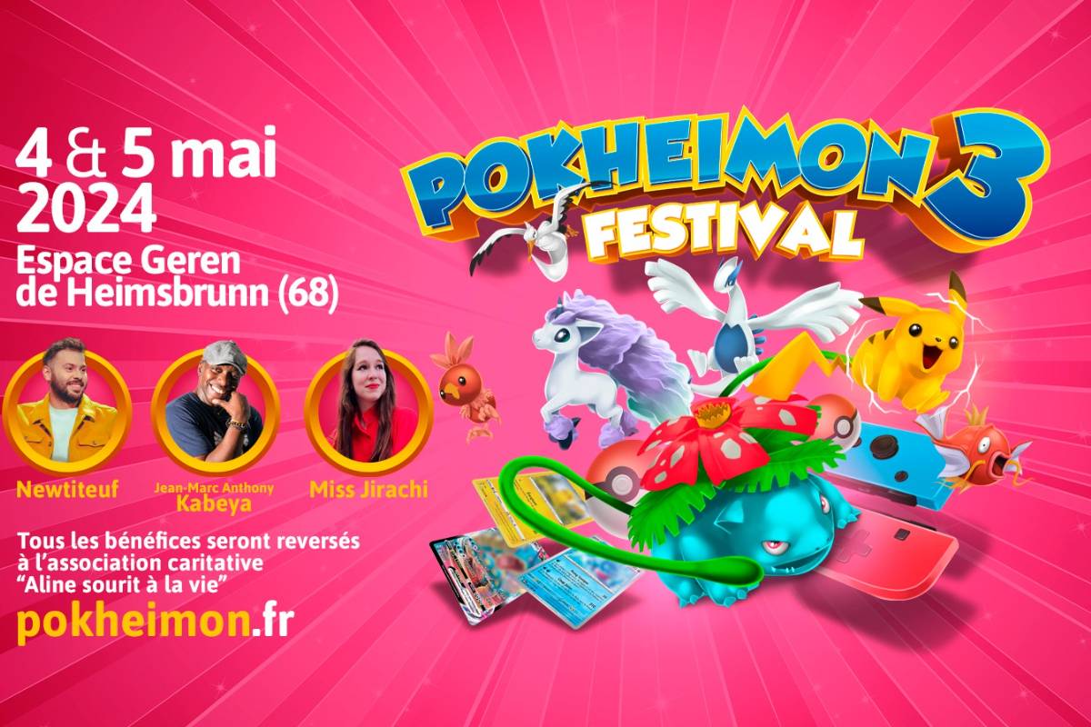 Affiche Festival Pokheimon 2024 - 3ème convention Pokémon