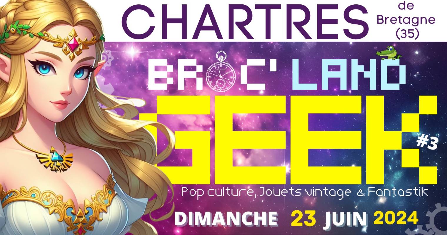 Affiche Broc'land Geek - Chartes de Bretagne 2024