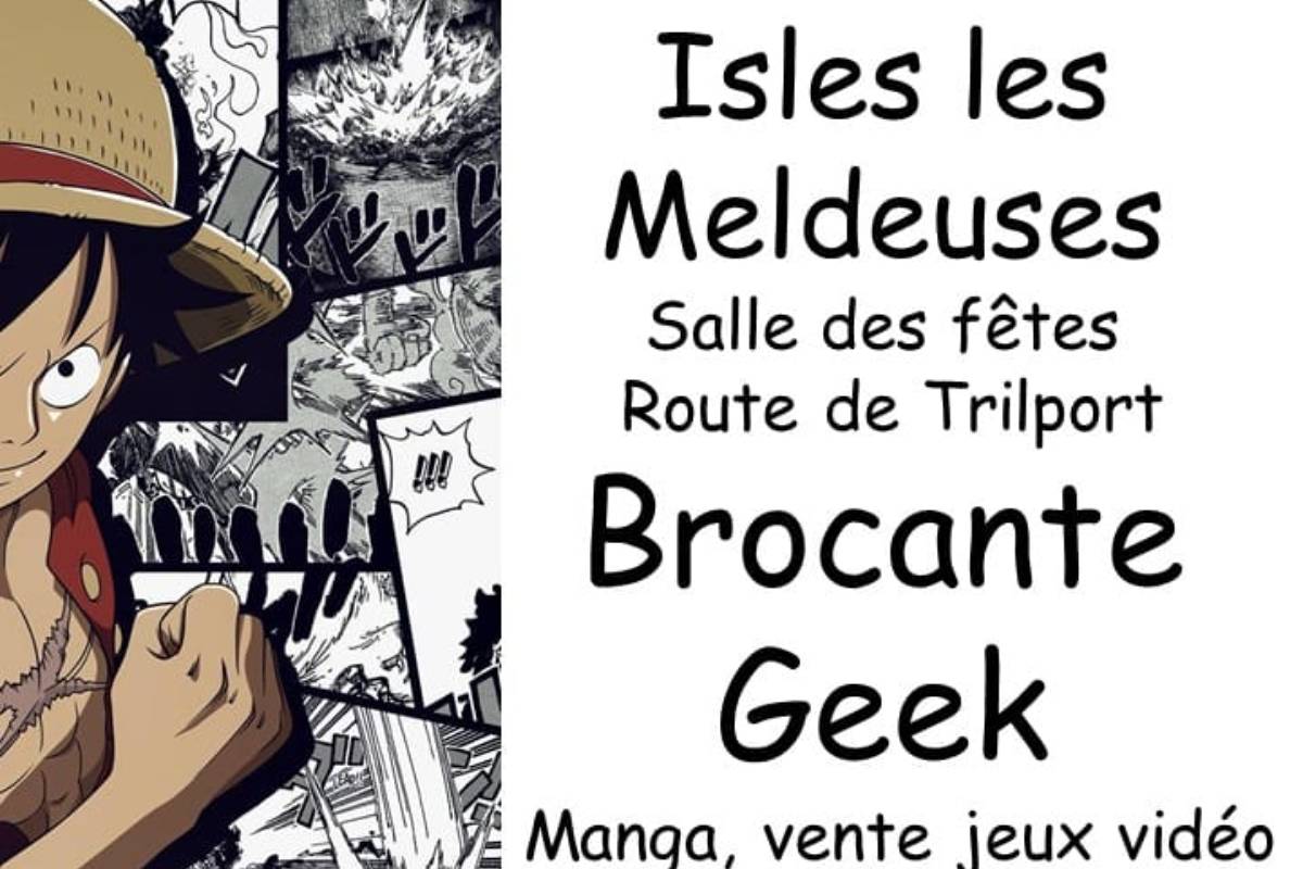 Affiche Brocante Geek Isles-les-Meldeuses