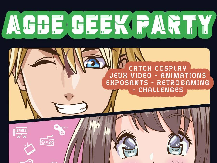 Affiche Agde Geek Party