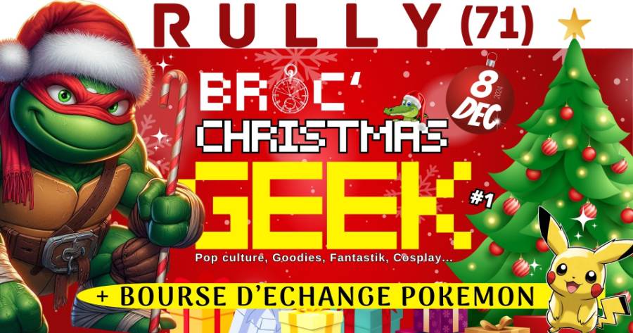 Affiche Broc' Christmas Geek Rully