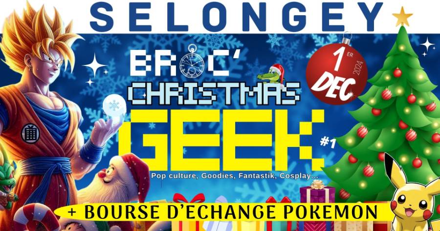 Affiche Broc' Christmas Geek Selongey Affiche Broc' Christmas Geek Selongey