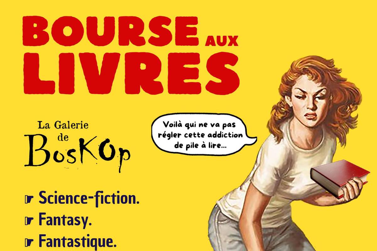 Affiche Bourse aux Livres Science-fiction, Fantastique, Fantasy et Livres d'art