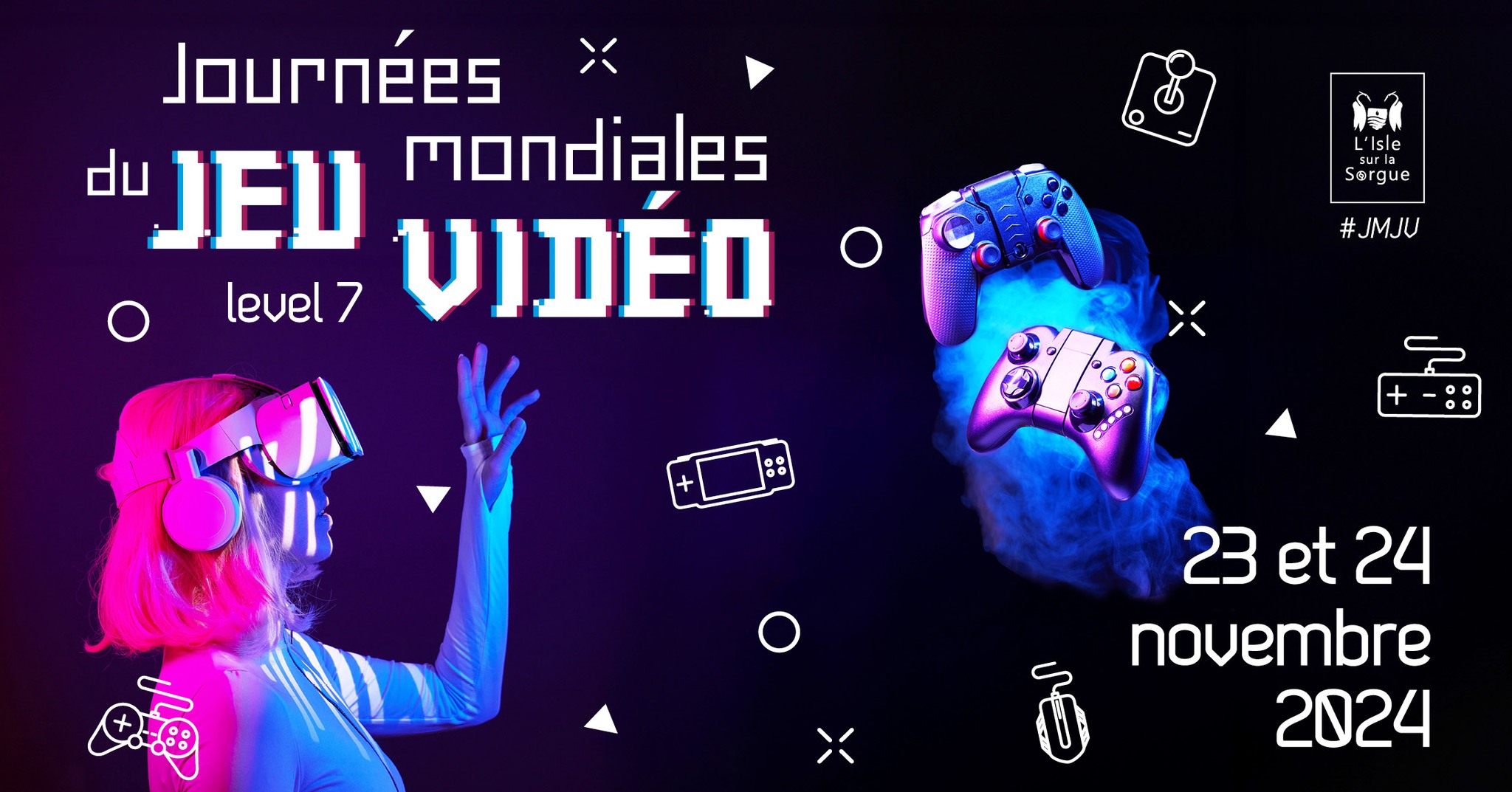 Affiche Journée Mondiale du jeu vidéo - Level 7