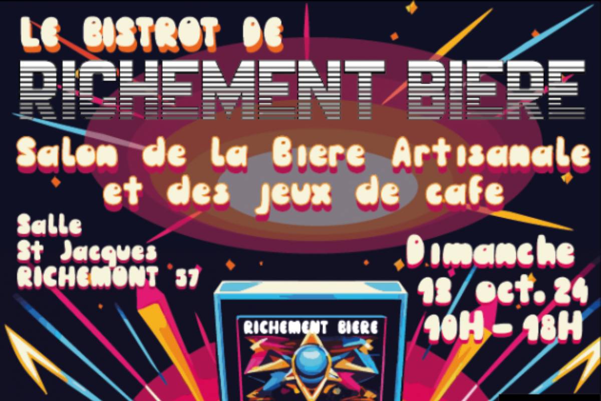 Affiche Salon Flipper et Bière 2024 Affiche Salon Flipper et Bière 2024