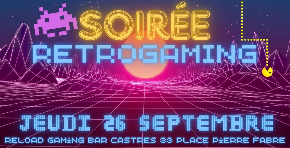 Affiche Soirée Retro Gaming