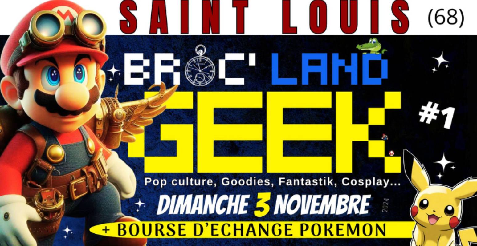 Affiche Broc'land Geek - Saint Louis 2024 Affiche Broc'land Geek - Saint Louis 2024