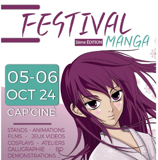 Affiche Festival Manga 2024 Affiche Festival Manga 2024