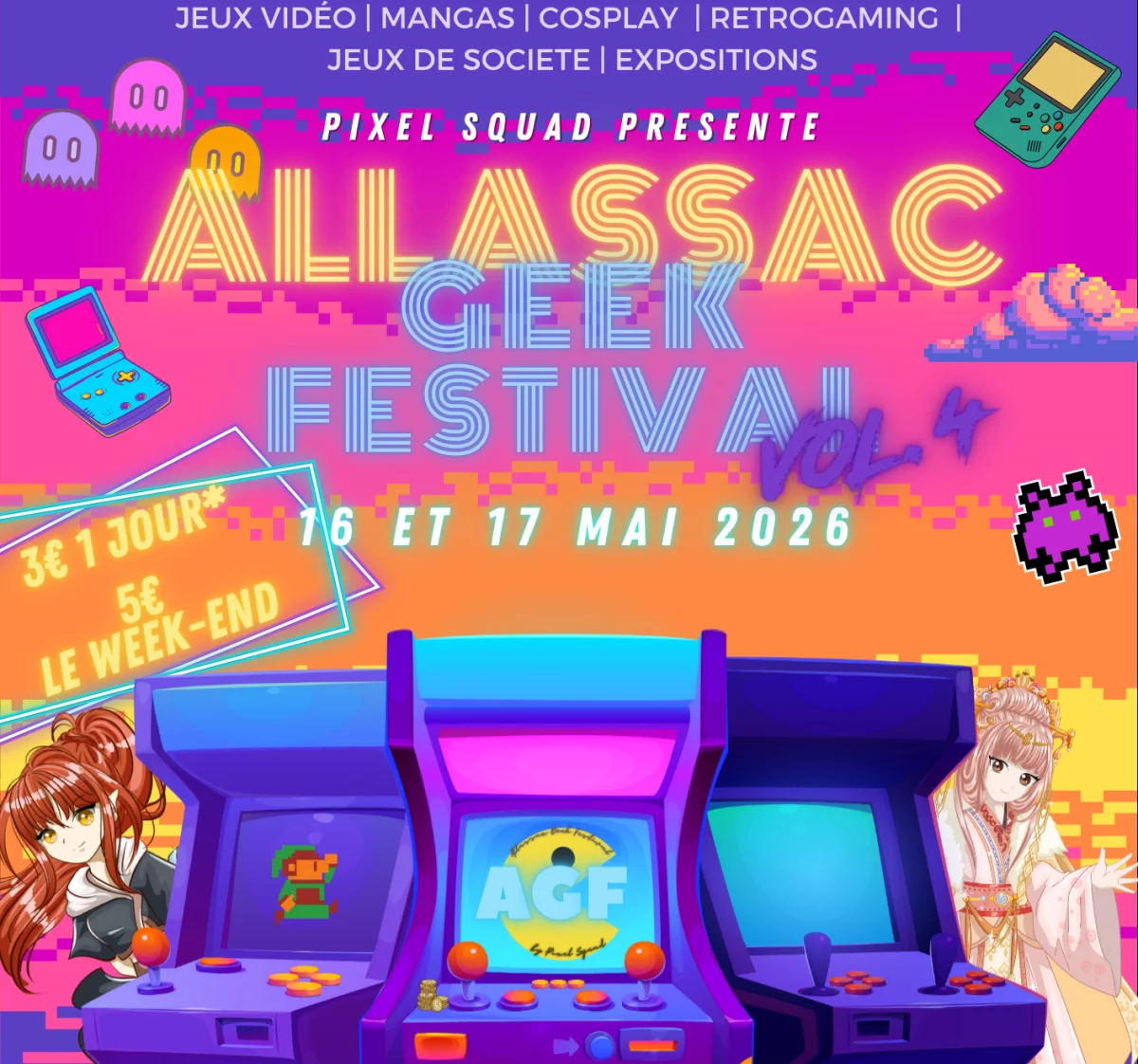 Affiche Allassac Geek Festival
