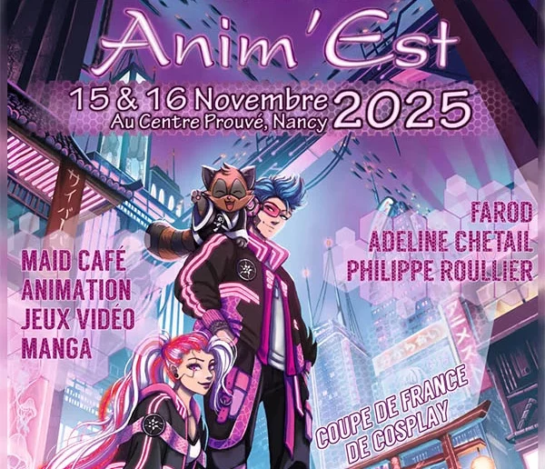 Affiche Anim'Est - convention de culture Japonaise du Grand Est