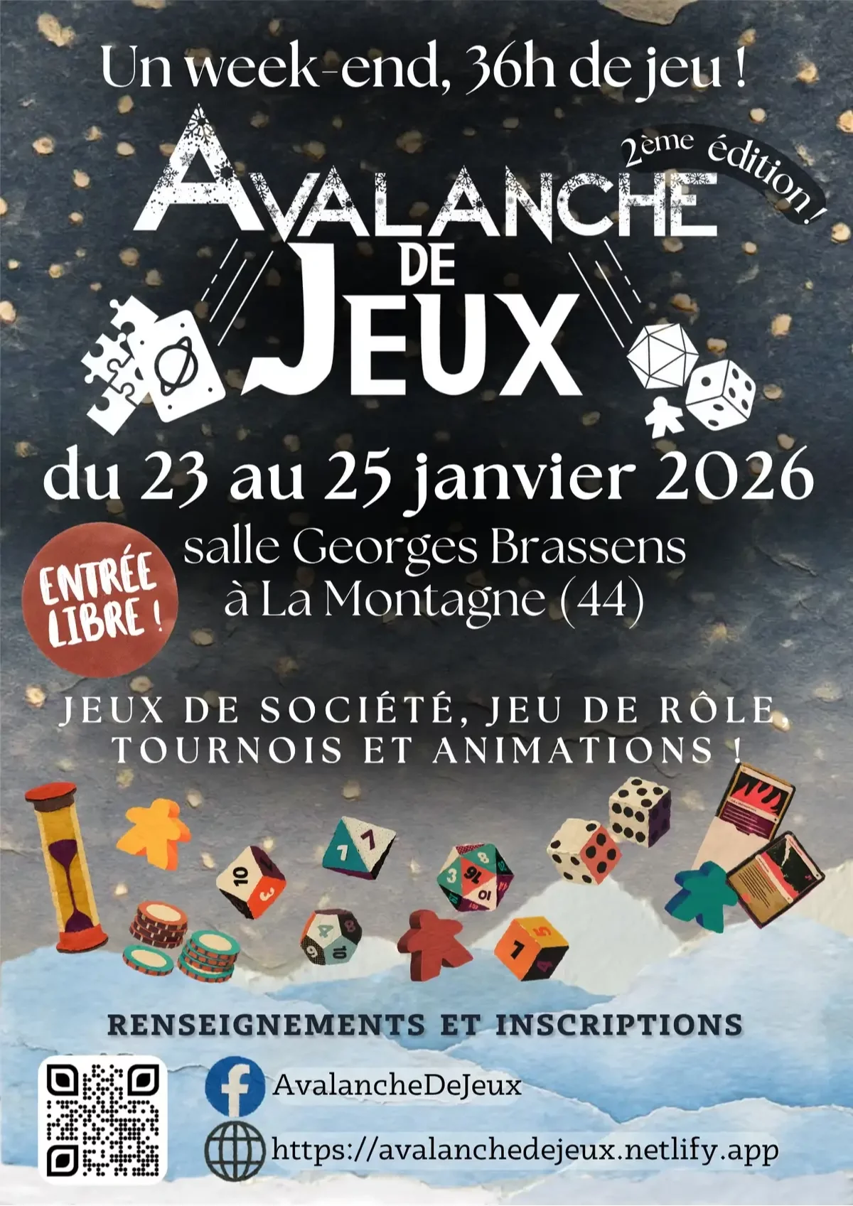Affiche Avalanche de Jeux 2026